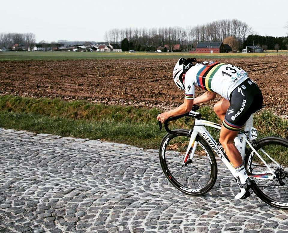 These cobbles don't stand a chance against little Lizzie A. Photo: Ashley Gruber.